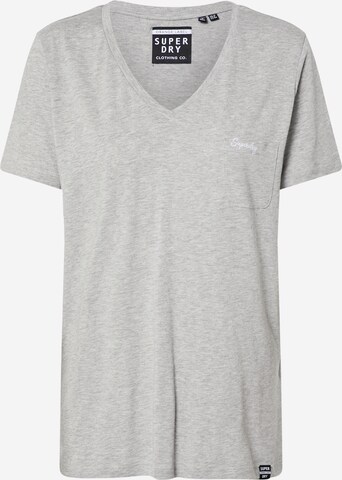 Superdry T-shirt 'Essential' i grå: framsida