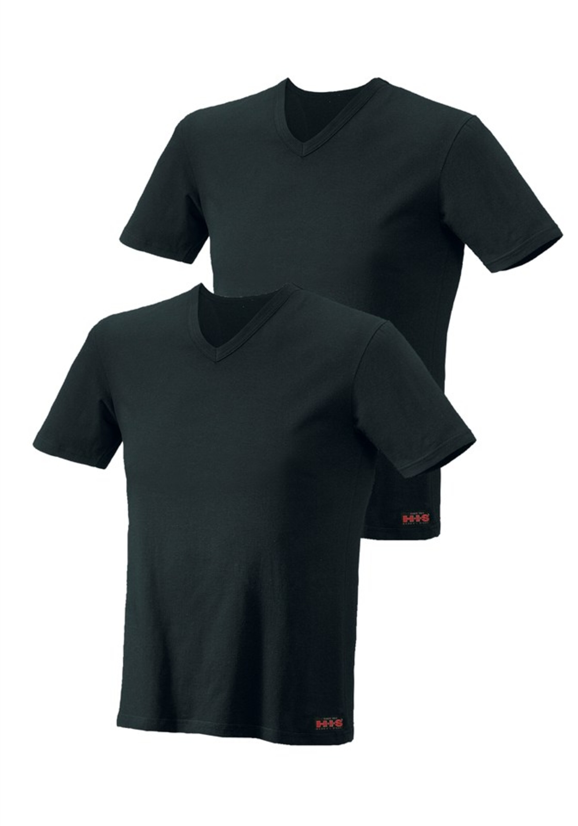 melns H.I.S T-Krekls: no priekšpuses