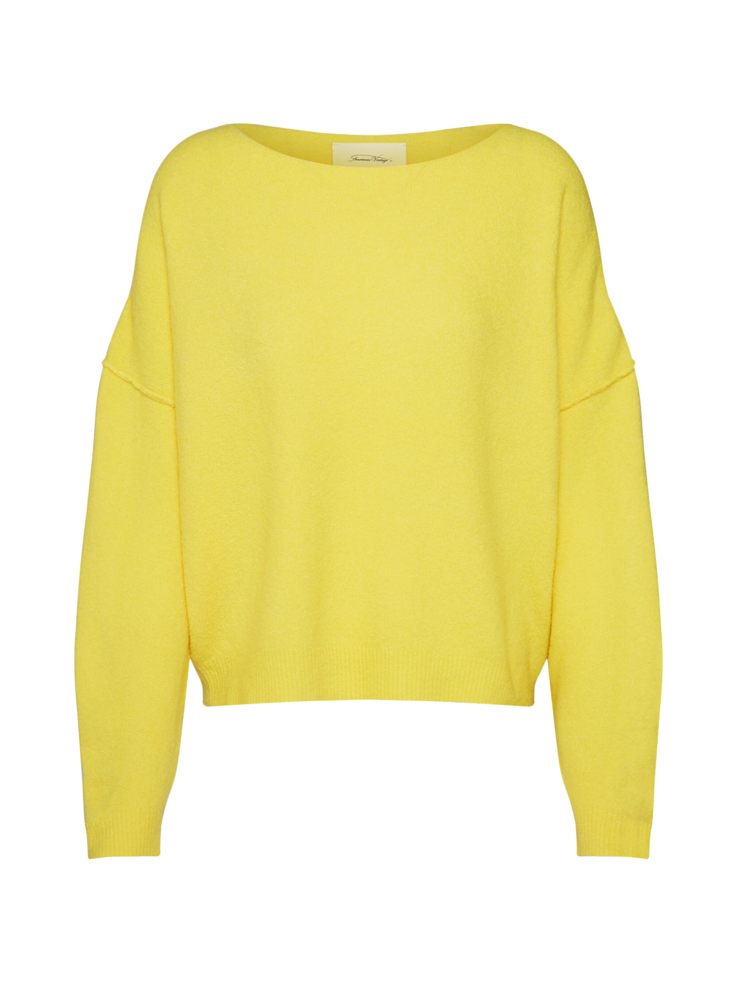 AMERICAN VINTAGE - Trui 'DAMSVILLE' in de kleur Geel