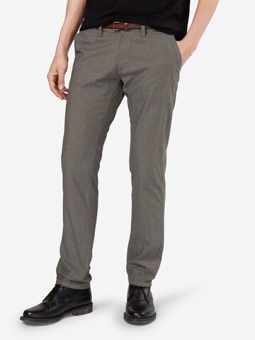 Regular Pantalon chino TOM TAILOR en gris : devant