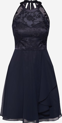 Robe de cocktail VM Vera Mont en bleu : devant