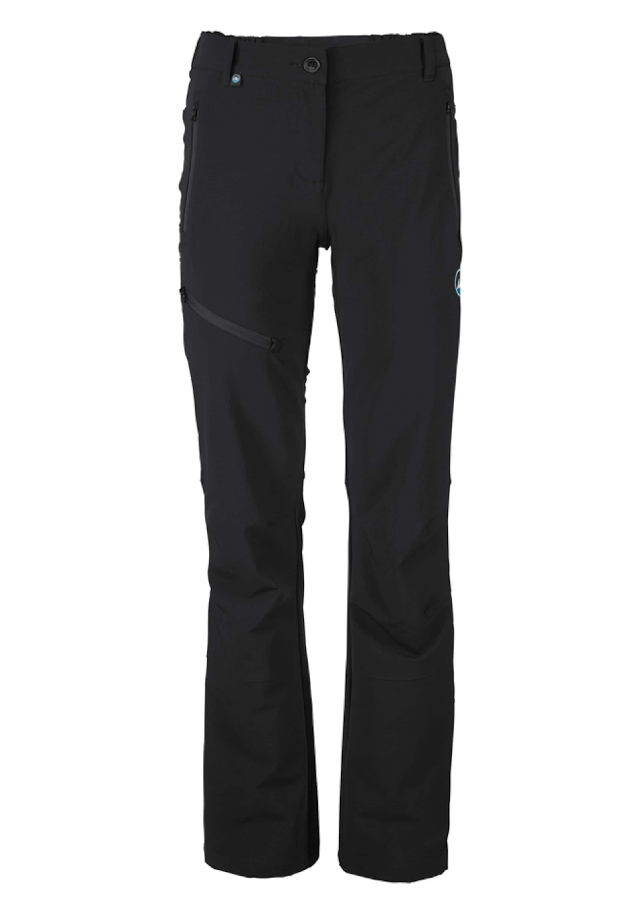 POLARINO Funktionshose in Schwarz: Vorderseite