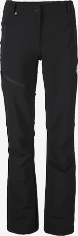 POLARINO Regular Outdoor Pants in Black: front