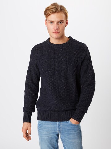 JACK & JONES Sweter w kolorze niebieski: przód