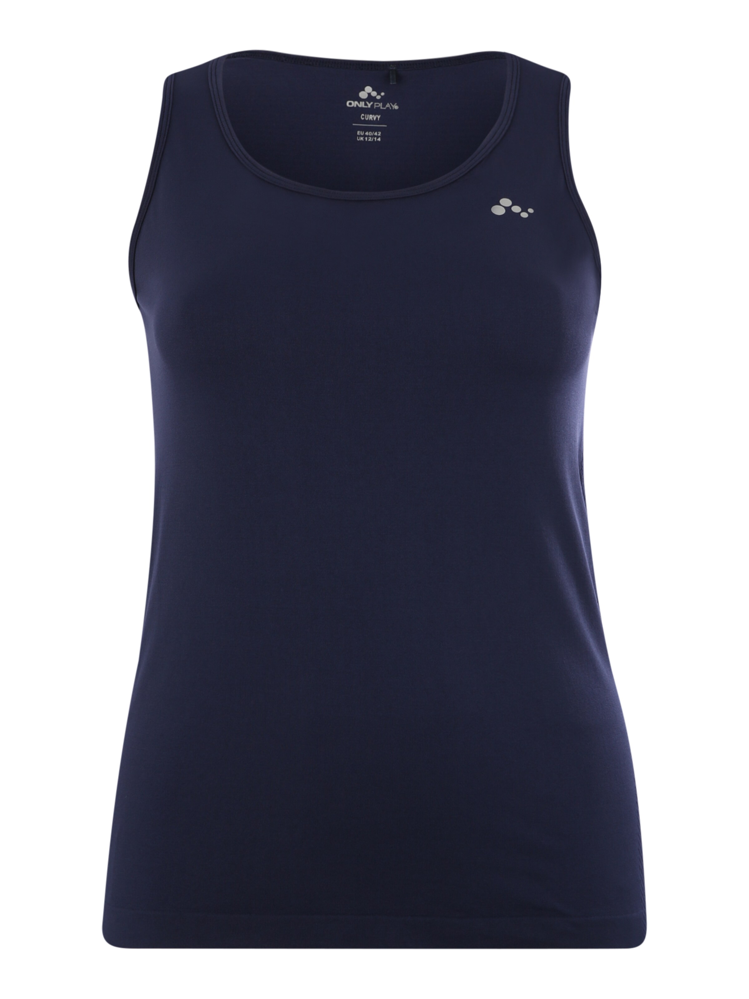 Only Play Curvy - Top 'ONPORA CIRCULAR' in de kleur Donkerblauw