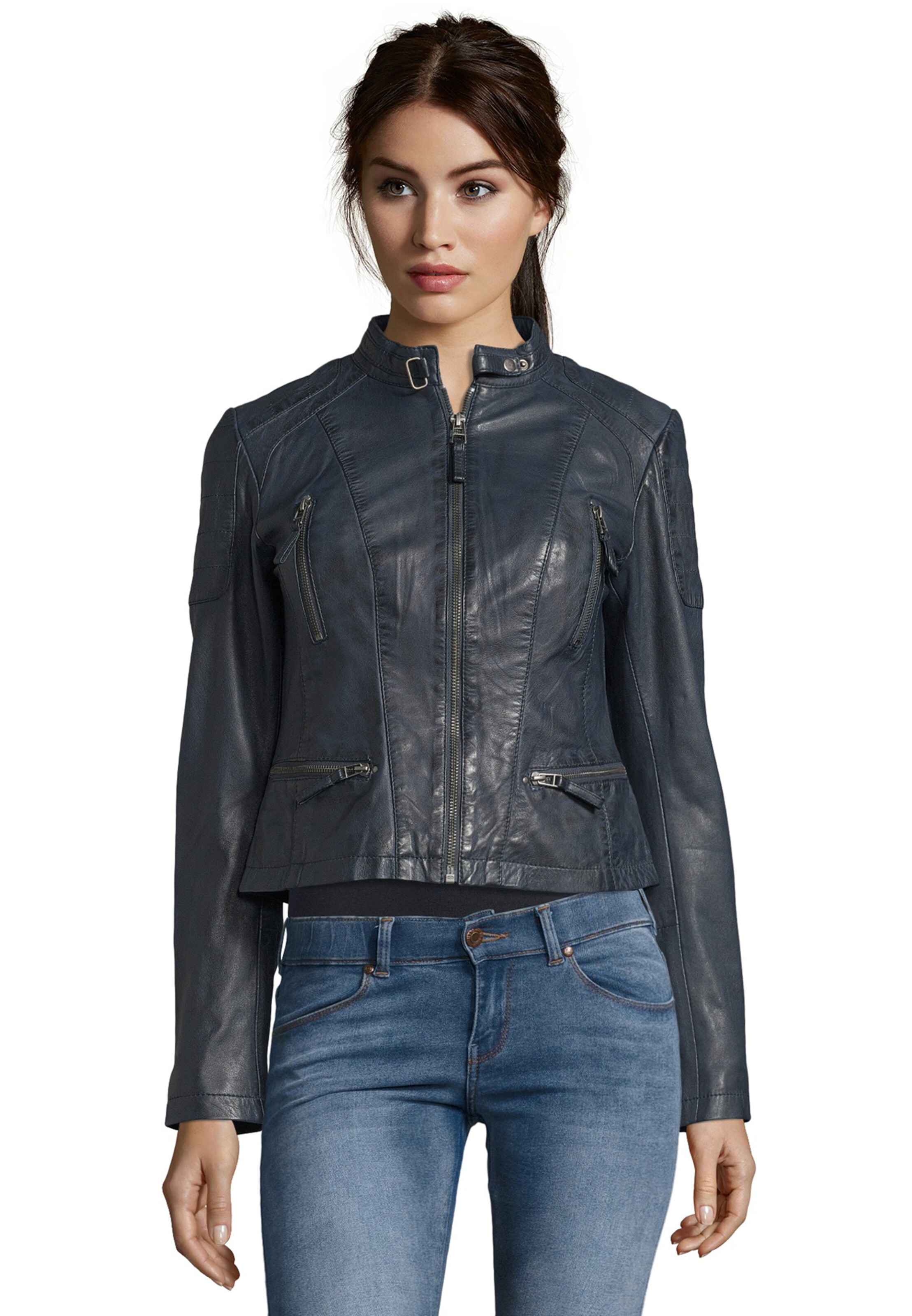 7ELEVEN Between-Season Jacket in Blue: front