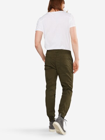 Tapered Pantaloni cu buzunare 'Vega Bob' de la JACK & JONES pe verde: spate