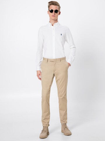 Coupe slim Chemise Polo Ralph Lauren en blanc