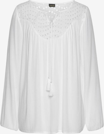 LASCANA Blouse in White: front