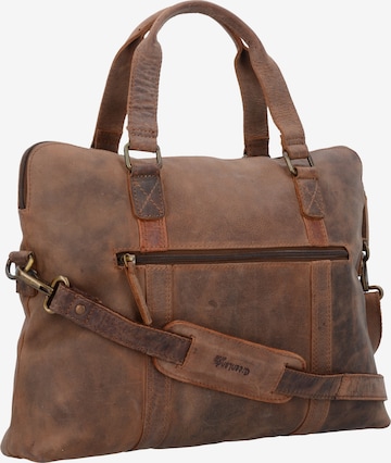 Greenland Nature Document Bag 'Montenegro' in Brown