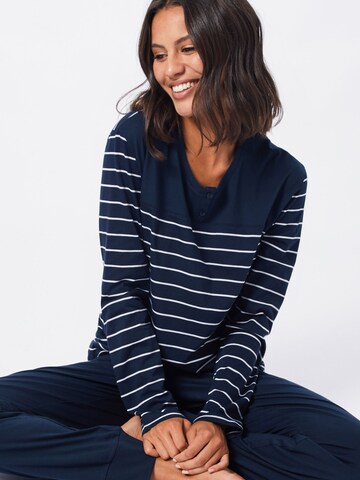 SCHIESSER Pajama in Blue