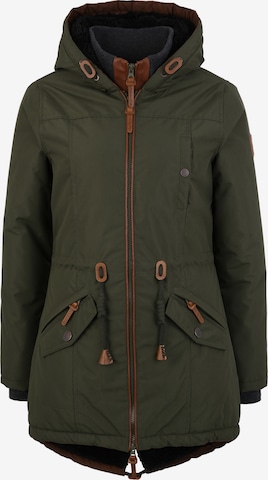 BRAVE SOUL Winter Parka 'Abby' in Green: front