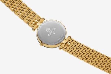 JOWISSA Analoog horloge 'Facet Strass Swiss' in Goud