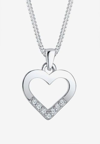 Elli DIAMONDS Necklace 'Herz' in Silver