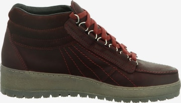 MEPHISTO Lace-Up Ankle Boots in Red