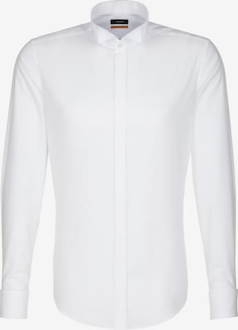 SEIDENSTICKER - Camisa clássica em branco: frente