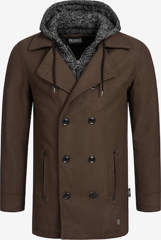 Manteau mi-saison 'Cliff Jacke' INDICODE JEANS en marron : devant