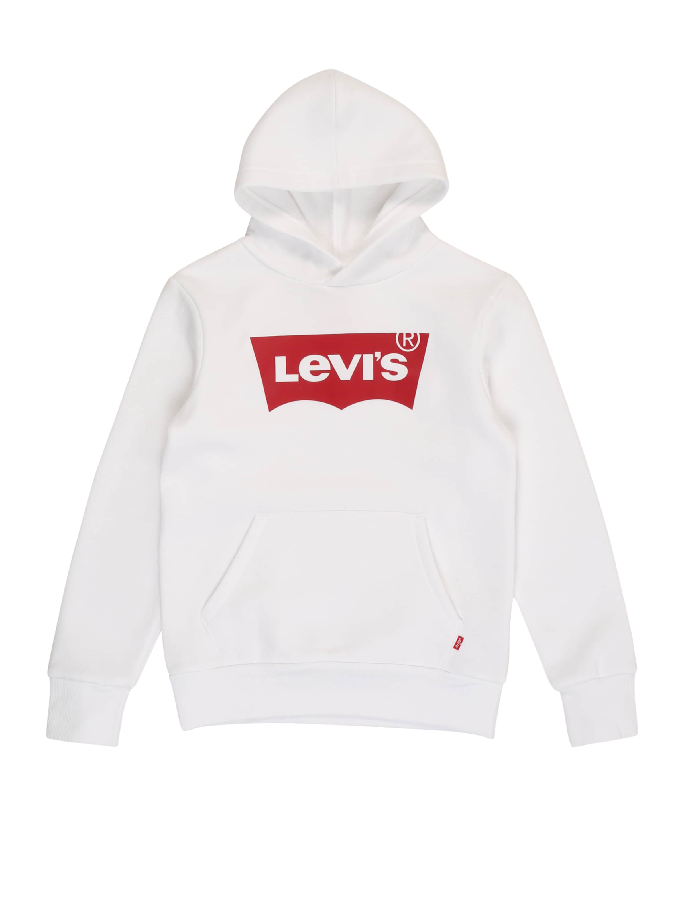 Levi's Kids Regular fit Μπλούζα φούτερ σε λευκό: μπροστά
