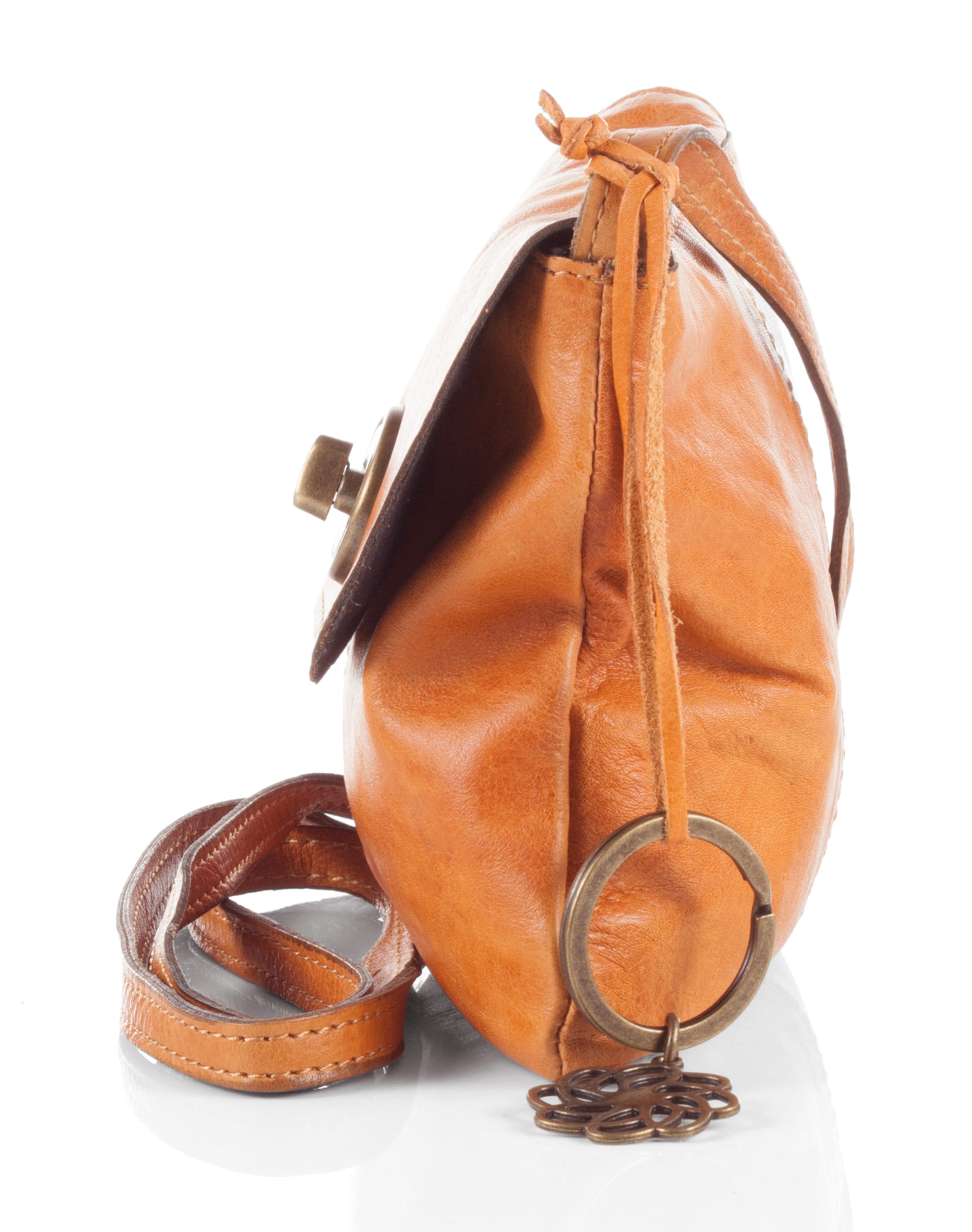 PIECES Taška přes rameno – hnědá