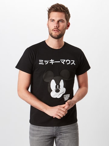 Mister Tee Shirt 'Mickey Japanese' in Zwart