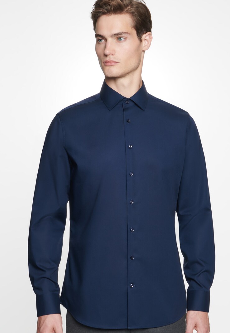 Button-up Shirts SEIDENSTICKER Business shirts Navy