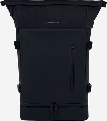 Kapten & Son Backpack 'Helsinki All Black' in Black: front