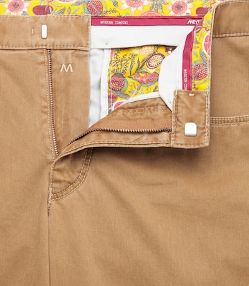 Meyer Hosen Slimfit Hose 'Diego' in Braun