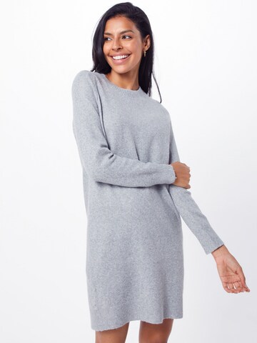 VERO MODA Knitted dress 'Doffy' in Grey: front