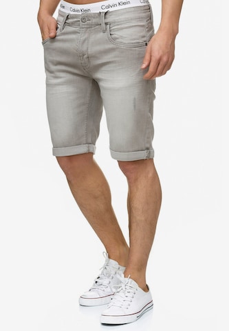 INDICODE JEANS Regular Shorts ' Caden ' in Grau: predná strana