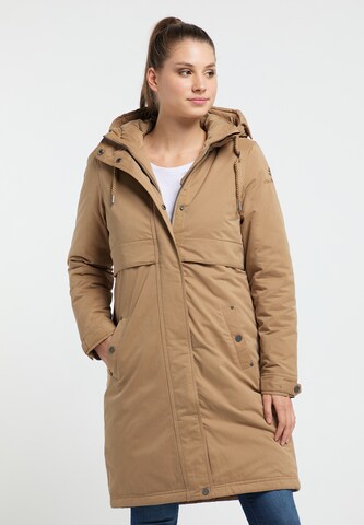 DREIMASTER Winter Parka in Beige: front