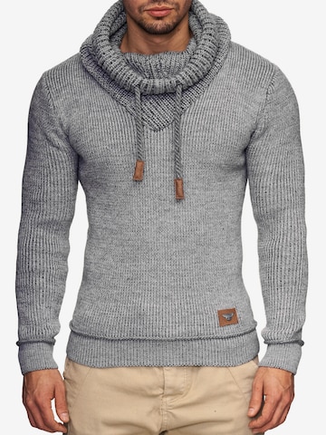 INDICODE JEANS Sweater 'Keshawn' in Grey