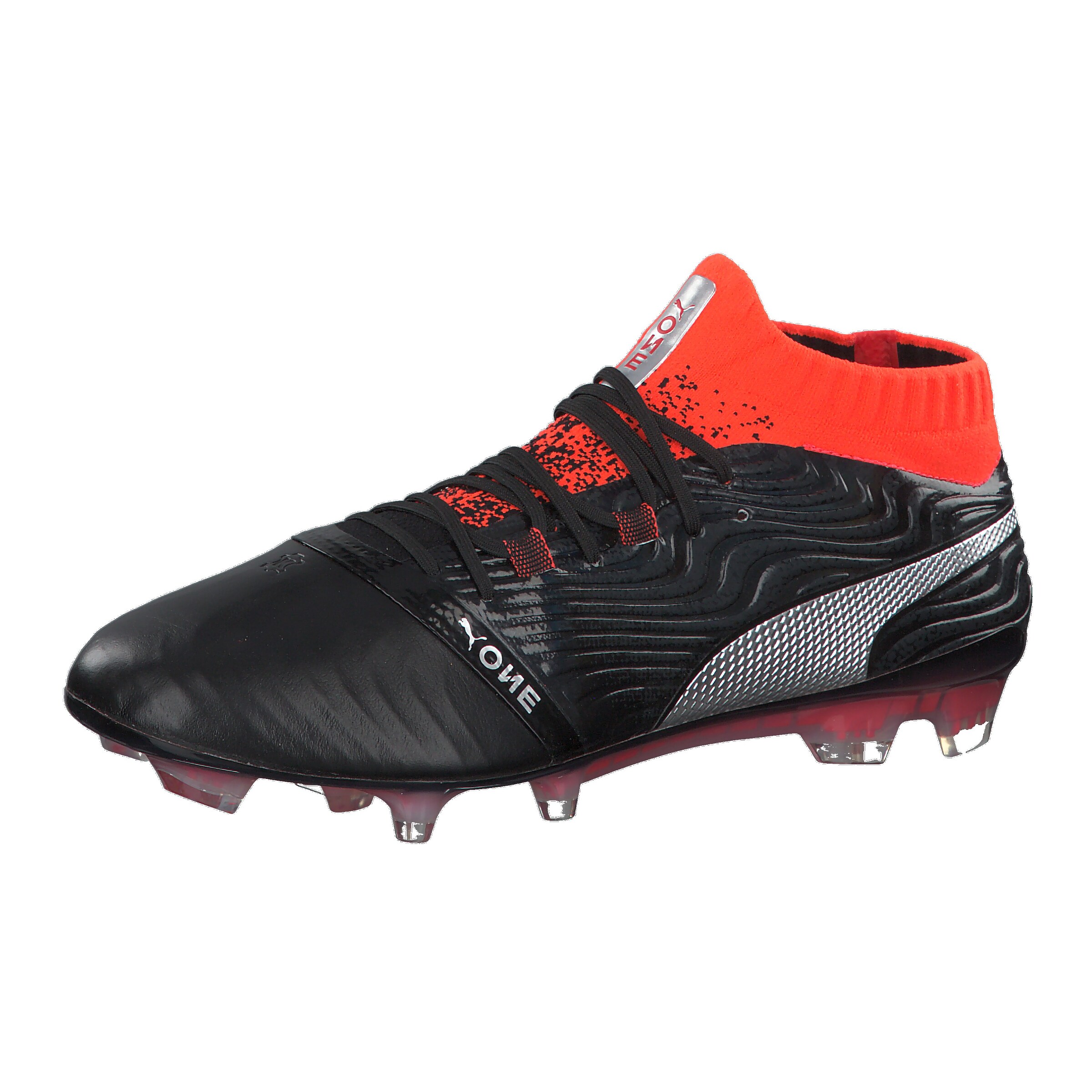PUMA - Voetbalschoen 'One 18.1 FG mit evoKNIT-Socke 104527-01' in de kleur Rood