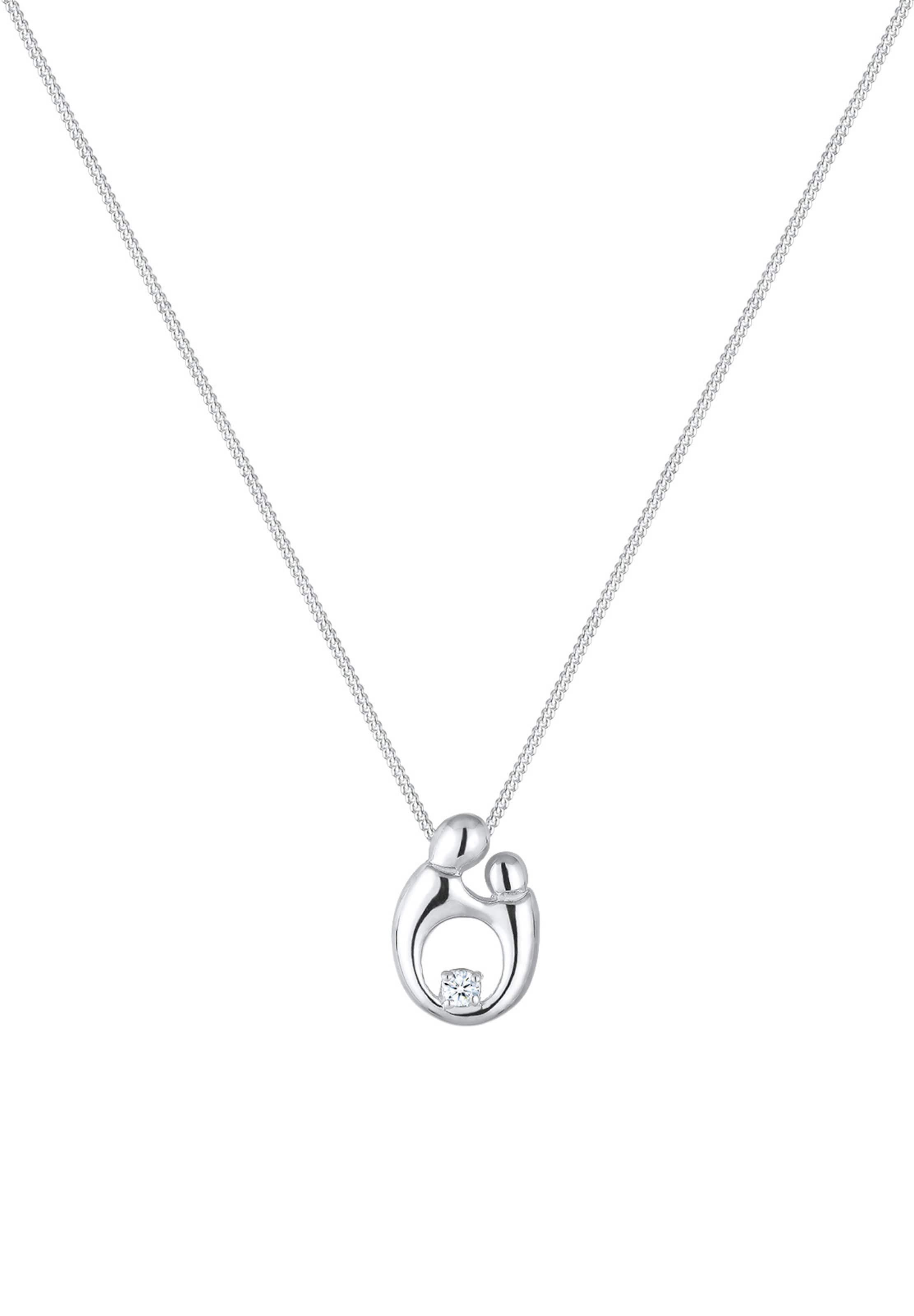 Elli DIAMONDS Necklace 'Mama' in Silver