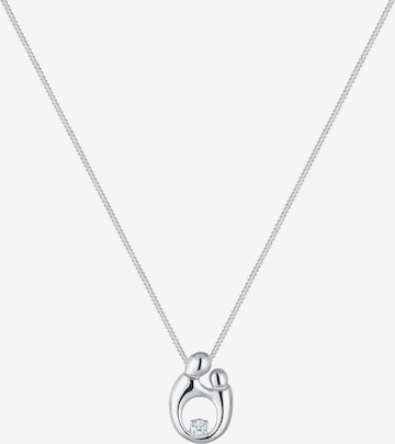 Elli DIAMONDS Necklace 'Mutter und Kind' in Silver