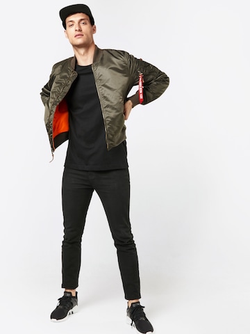 ALPHA INDUSTRIES Prechodná bunda 'MA-1 VF 59' - Sivá