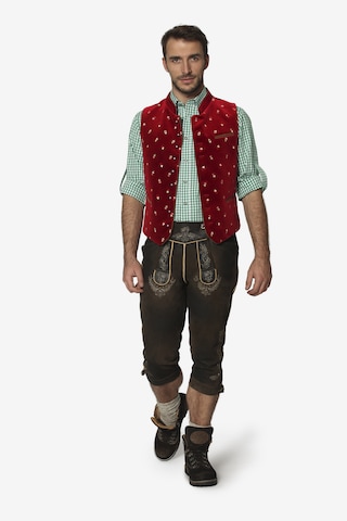 STOCKERPOINT Traditional vest 'Calzado' in Red