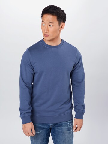 Urban Classics Sweatshirt in Blue: front