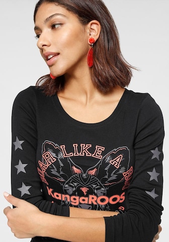 KangaROOS Shirt in Black