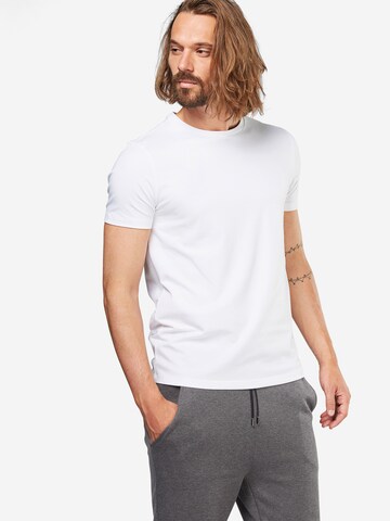 HUGO - Camiseta 'Round' en blanco: frente