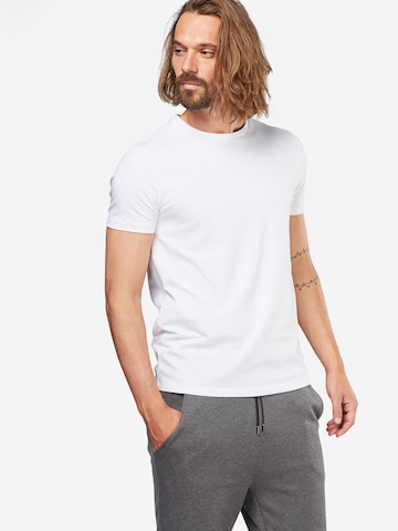 HUGO T-Shirt  'Round' in Weiß: predná strana