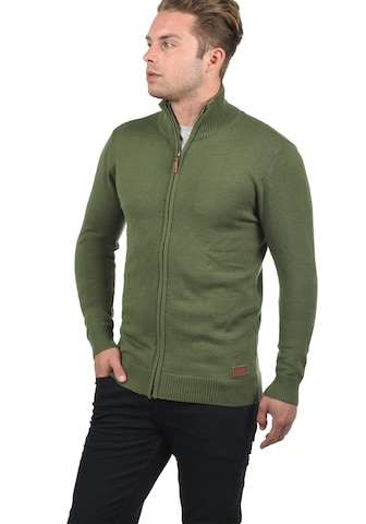 BLEND Knit Cardigan 'Norman' in Green: front