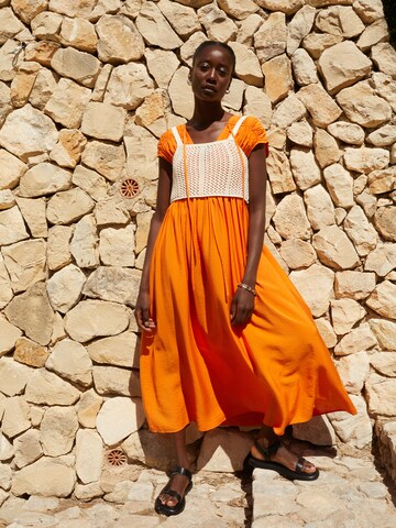 LeGer Bright Orange Dress Look
