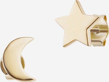 caï Earrings 'Moon & Stars C7356E/90/00' in Gold: front