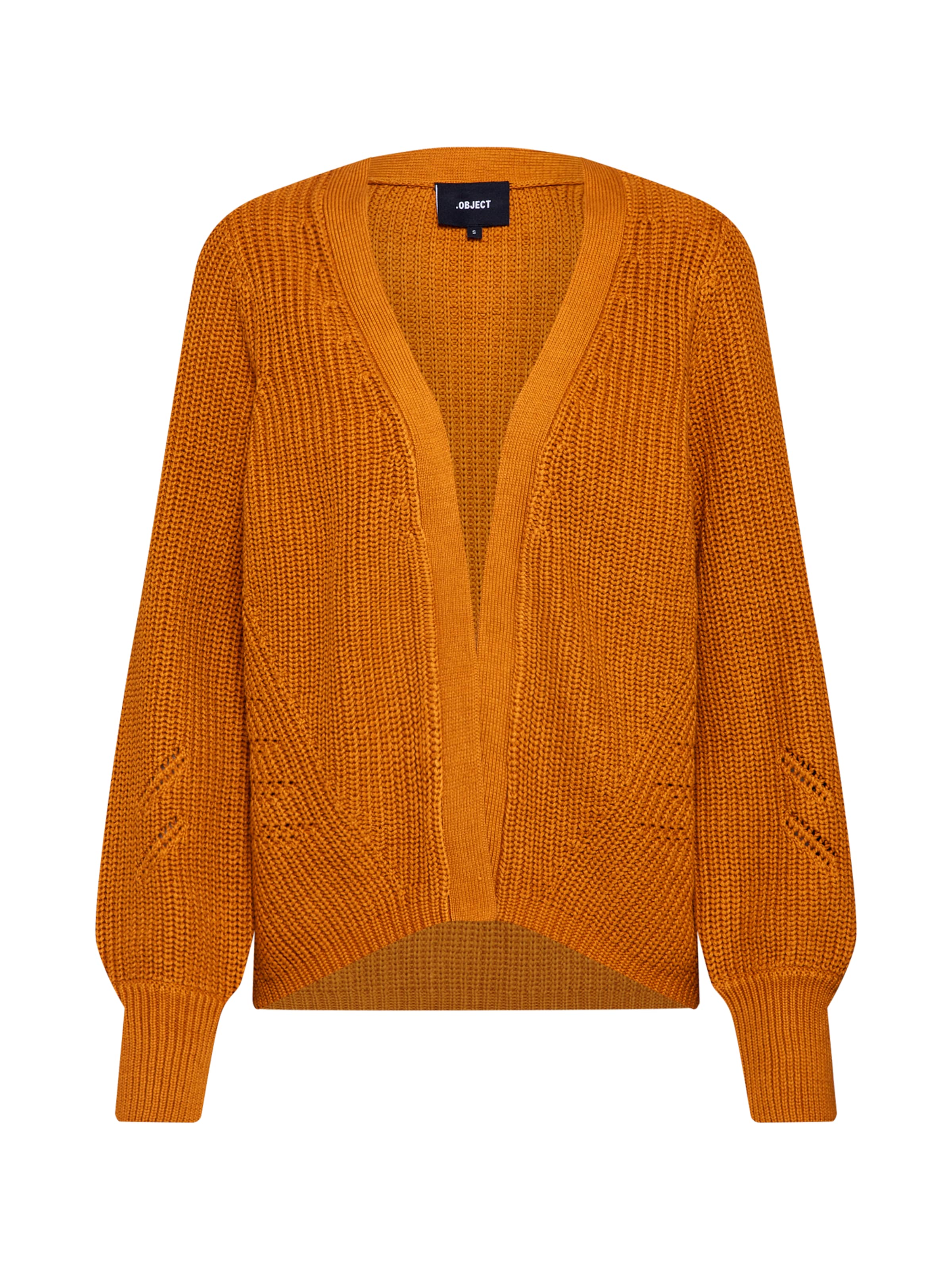 OBJECT - Gebreid vest 'OBJAPRIL' in de kleur Goudgeel