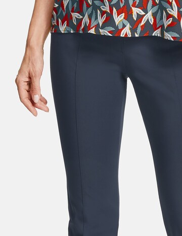 GERRY WEBER Slimfit Broek in Blauw