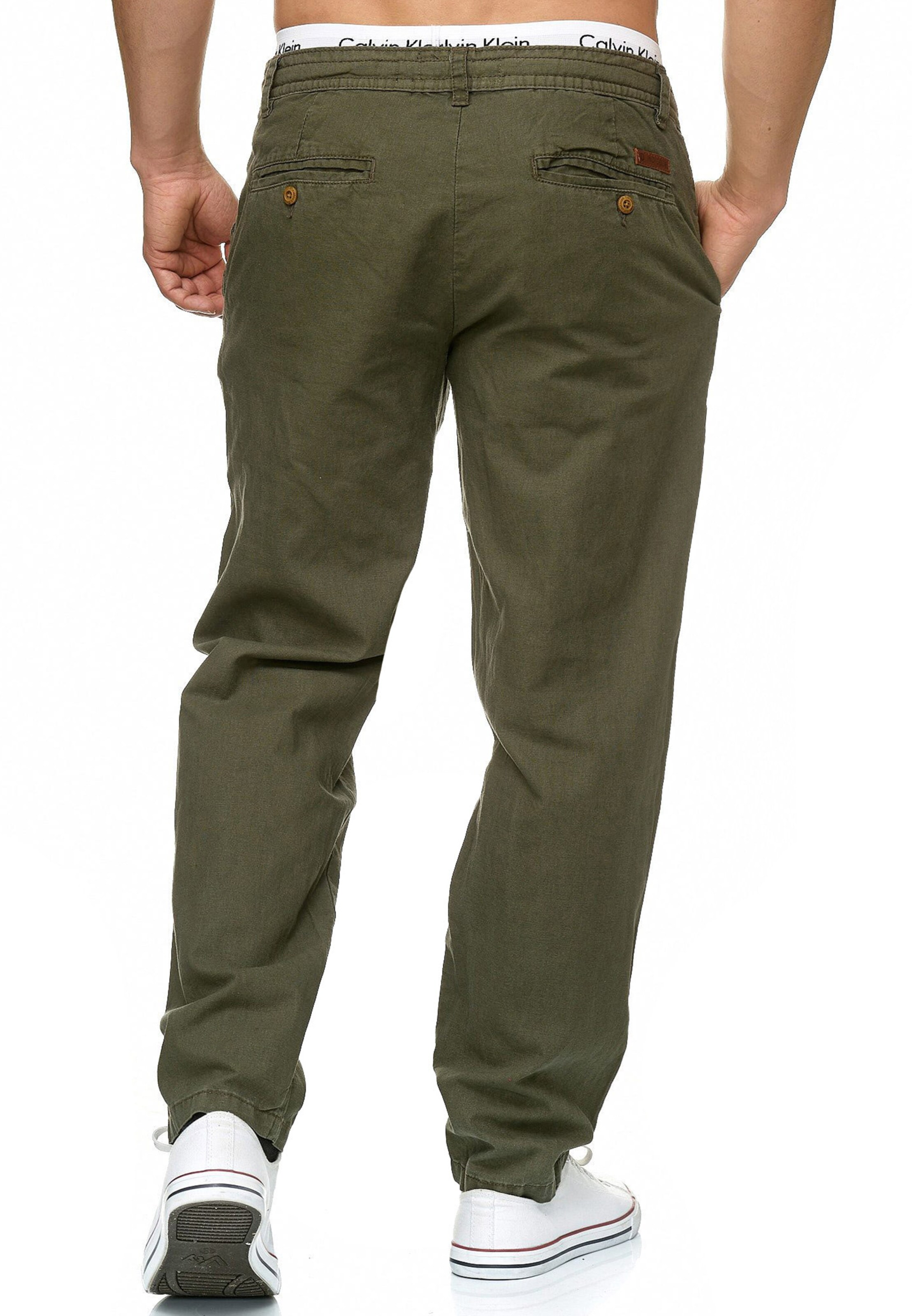 INDICODE JEANS Regular Chino 'Veneto' in Groen