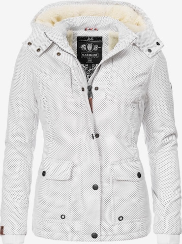 MARIKOO Winter Jacket 'Keikoo' in White: front