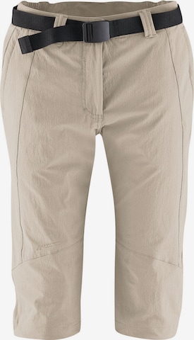 Maier Sports Regular Outdoor Pants 'Da-Capri el. - Kluane' in Beige: front
