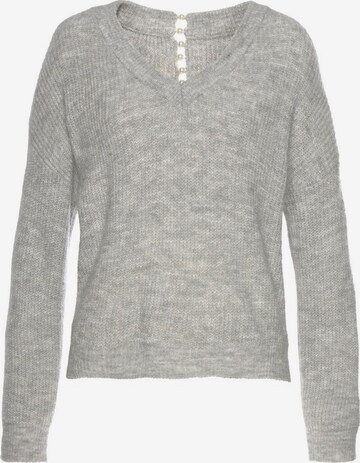 LASCANA Sweater in Grey: front