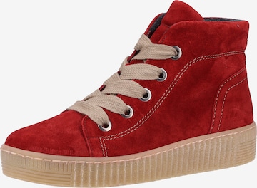 GABOR Sneakers hoog in Rood: voorkant